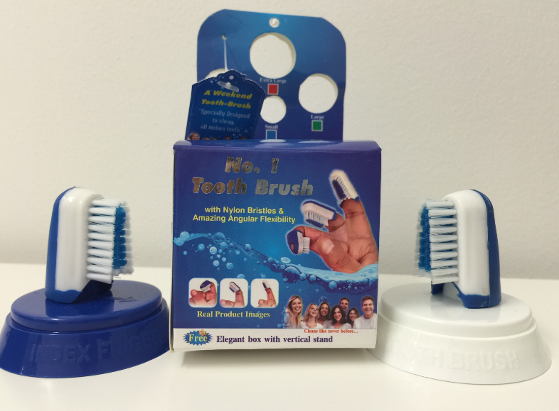 Finger Toothbrush with Base