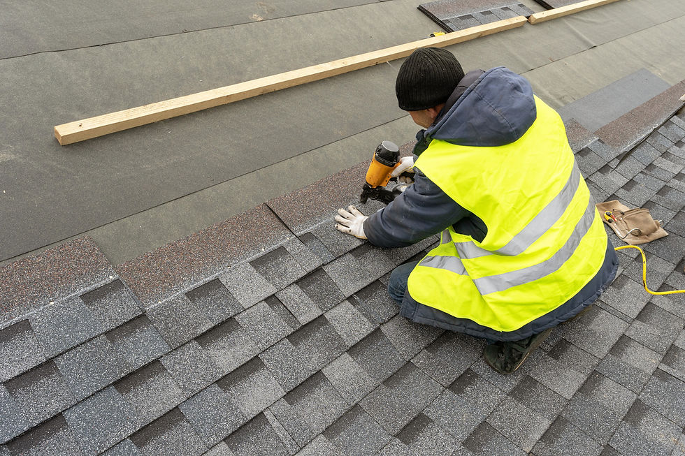 New asphalt shingle roof installation on Calgary home