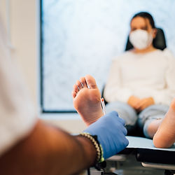 First-time medical pedicure visit