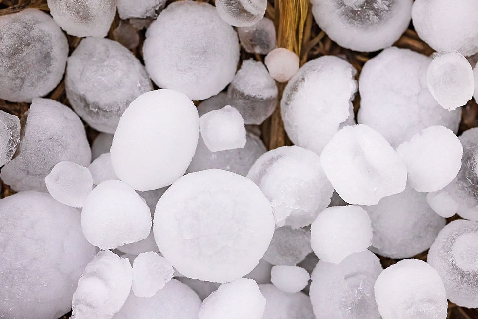 Hail Stones in Calgary