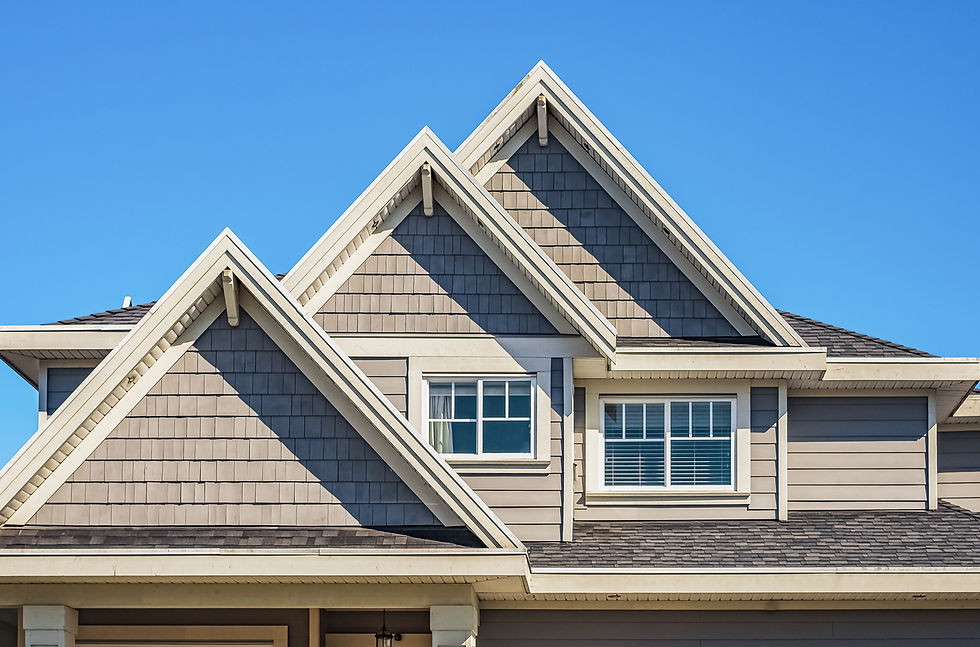 Well maintained residential roof