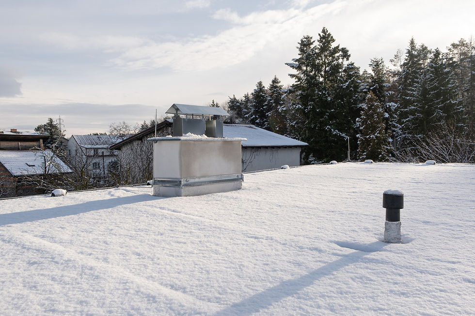 Flat roof snow protection Calgary