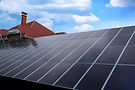 newly installed business solar roof