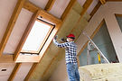 residential roof insulation Calgary installation in attic