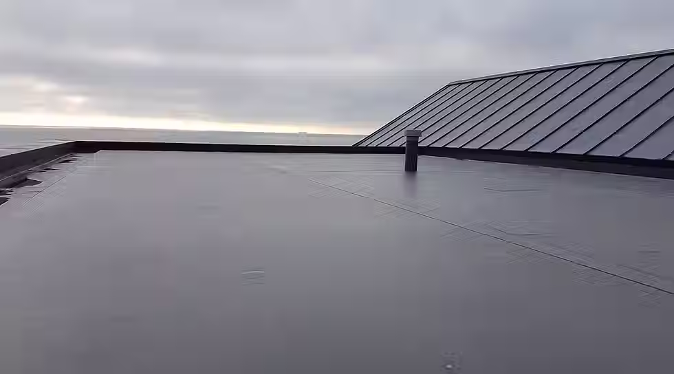 Commercial TPO roof replacement Calgary