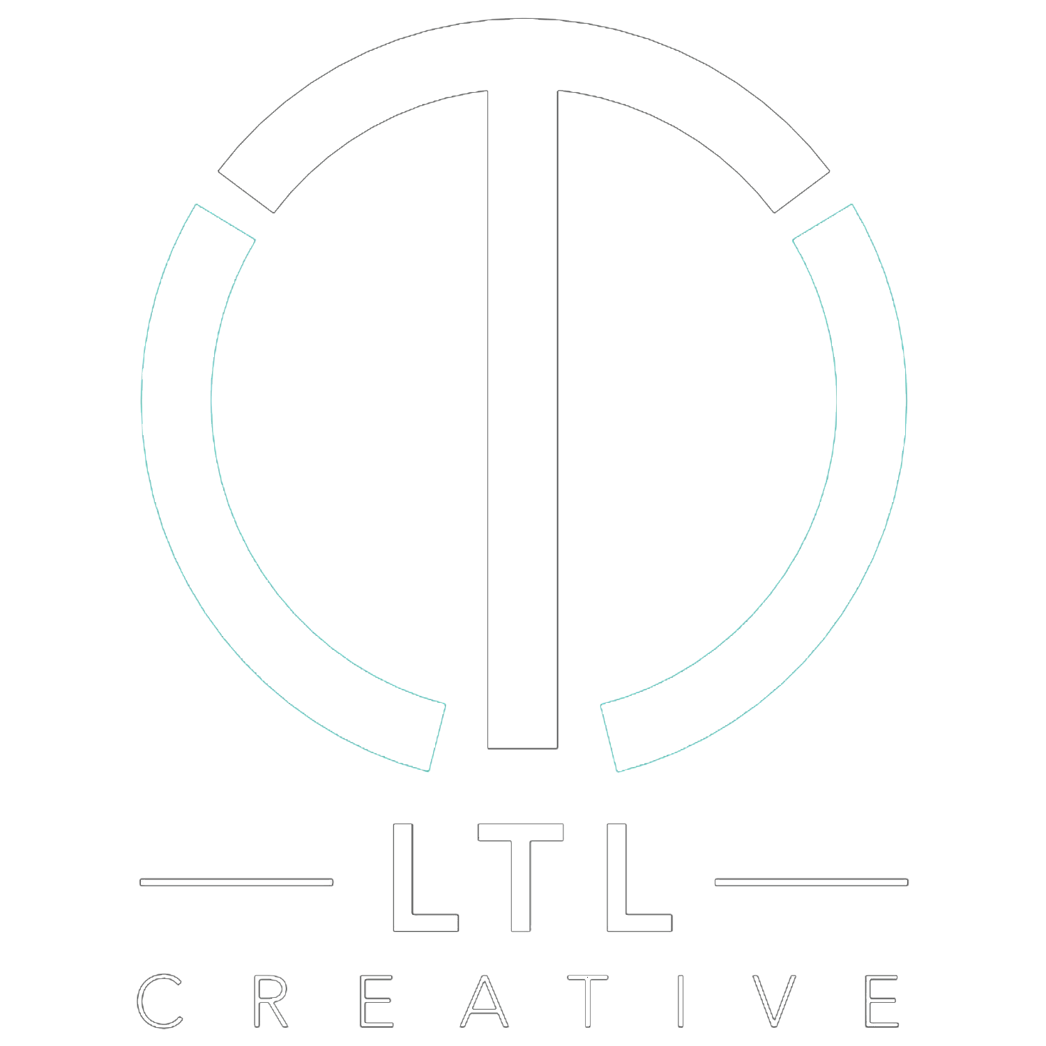 LTL Creative Logo Transparent Black and White