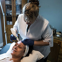 Hydrating facial before special event