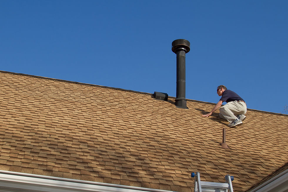 Calgary roofer performing residential roof inspection