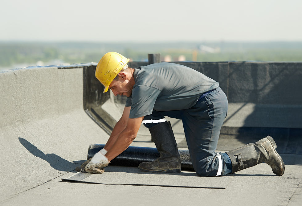 roofers sealing commercial flashing leak Calgary