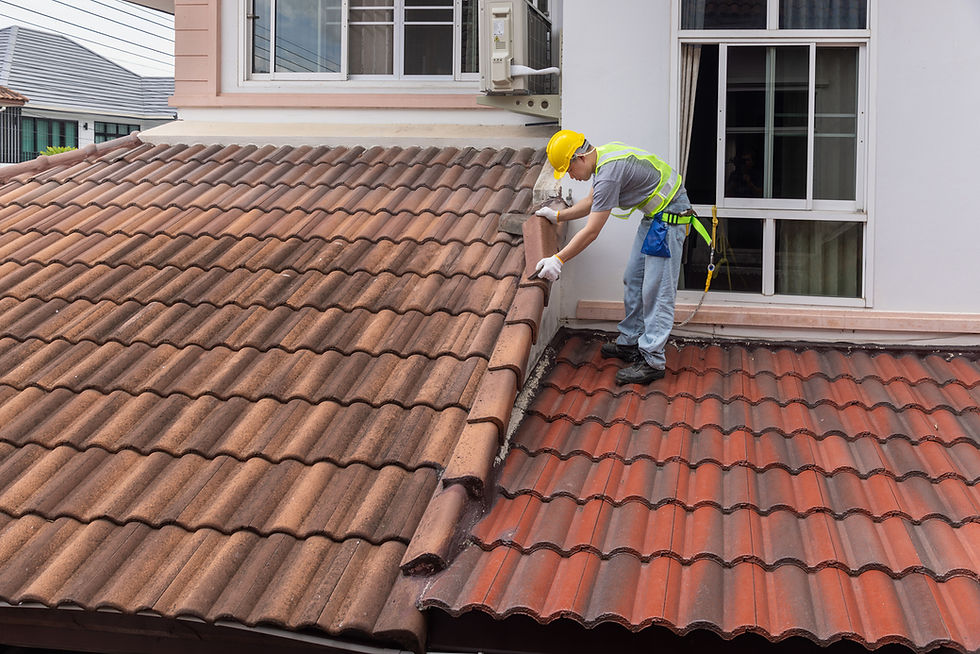 Before and after photo of a Calgary roof replacement