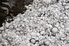 Hail on Calgary home roof