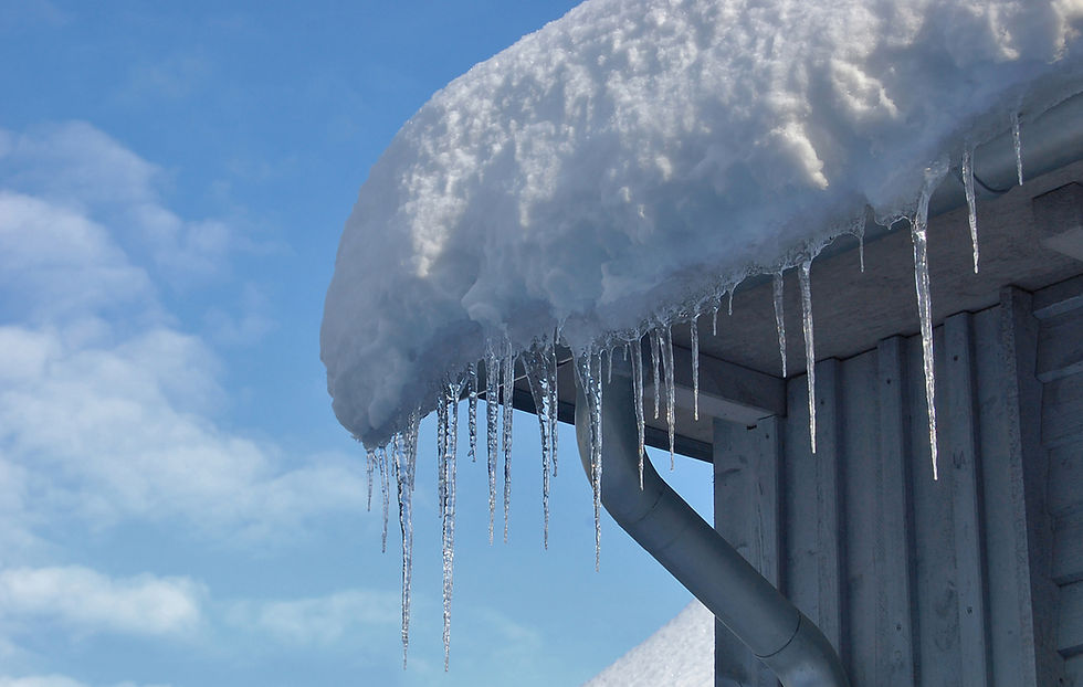 Calgary home ice dam