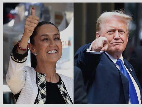 Claudia Sheinbaum y Donald Trump