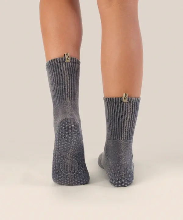Thumbnail: Crew Grip Socks - Vintage Rib Navy