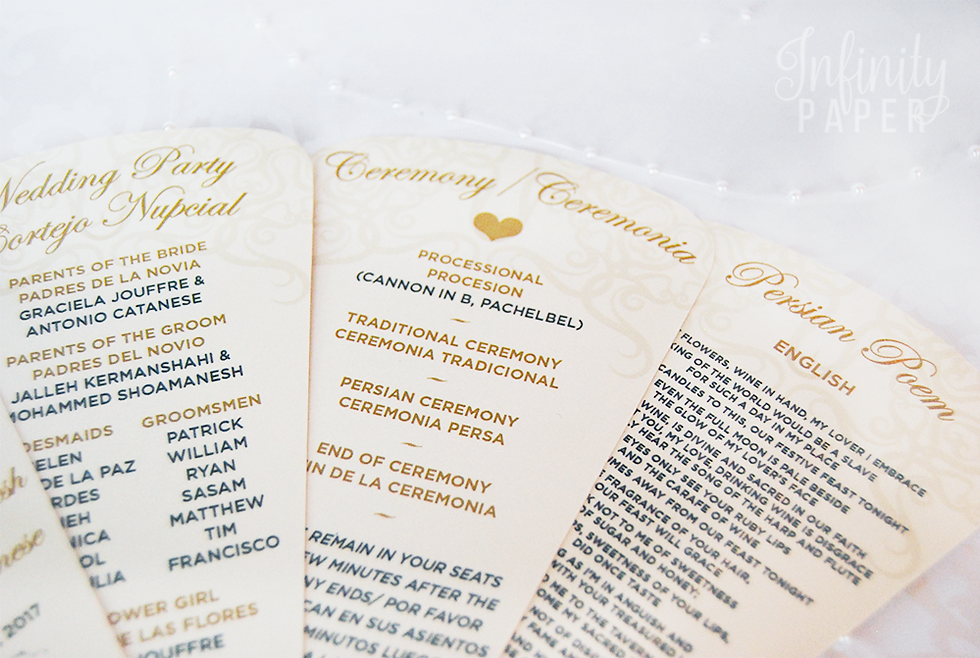 Thumbnail: Elaborate Elegance Collection Fan Programs, 4 Petals without Ribbon