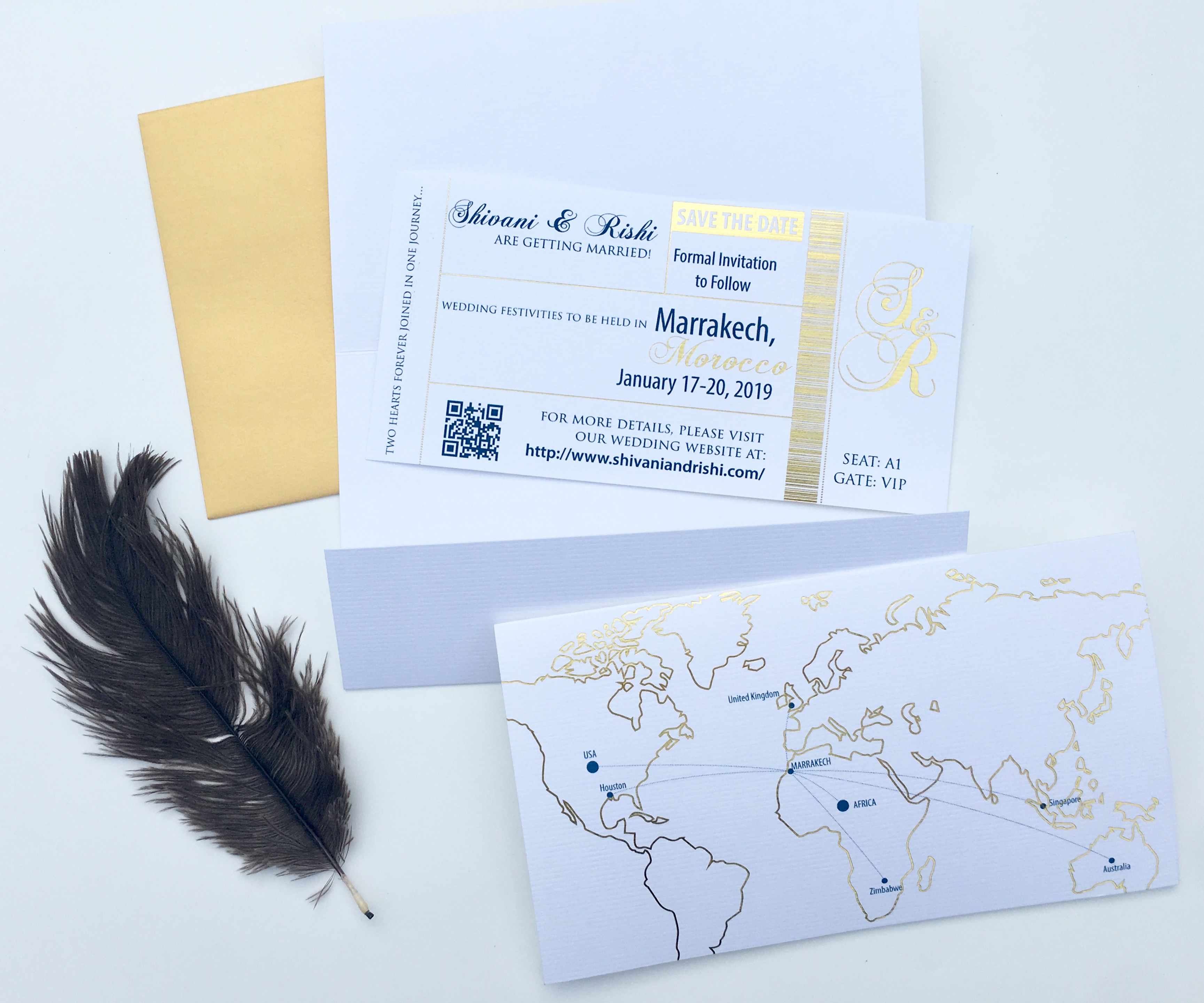 Destination Wedding Boarding Passport Save The Dates