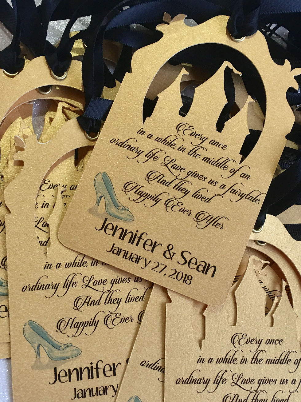 Thumbnail: Customized Castle Tags With Ribbons