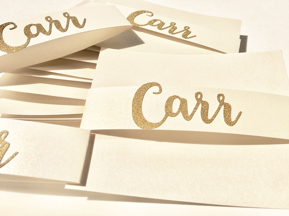 Thumbnail: Stationery Cards with Glitter Personalized Name