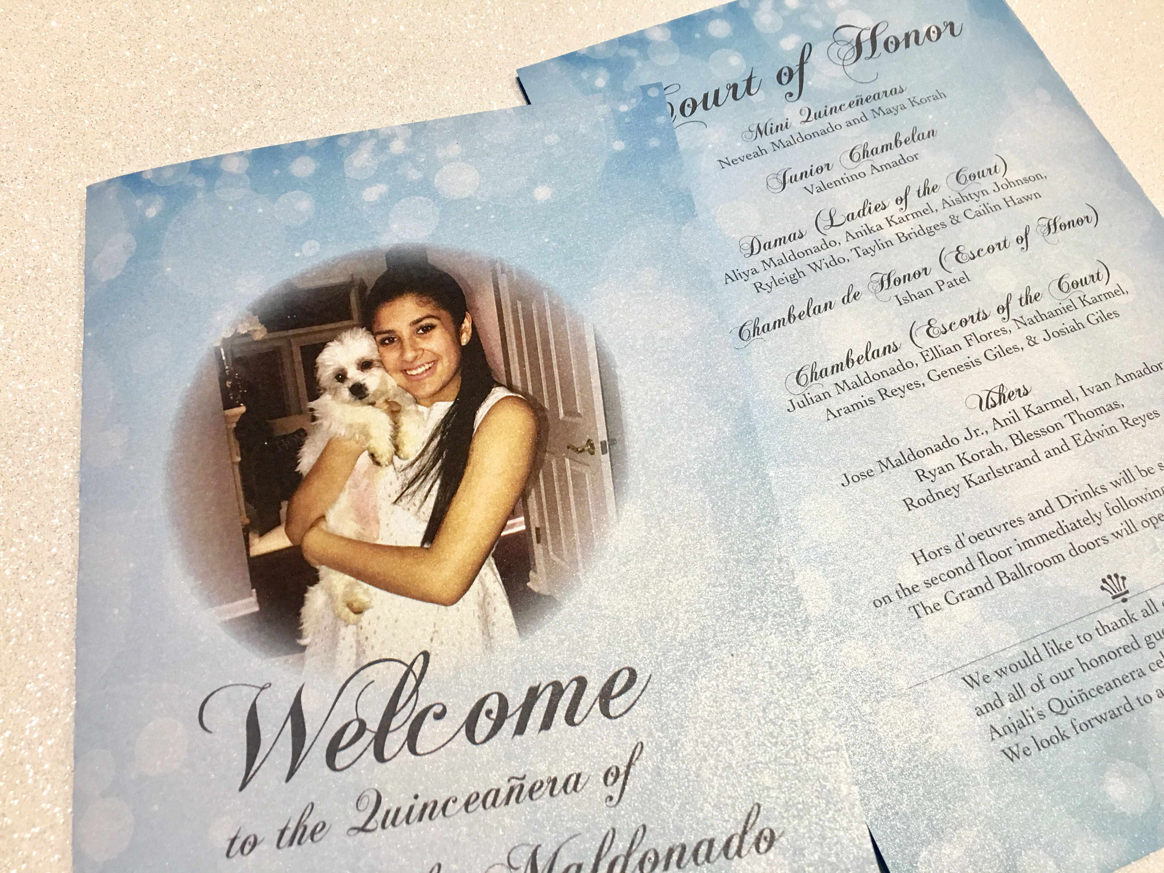 Quinceanera Program Brochures