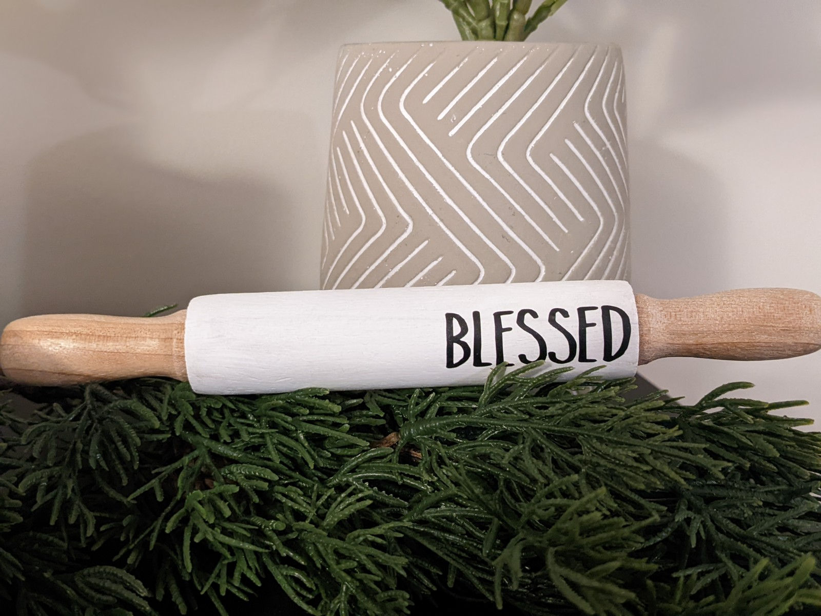7" Mini Rolling Pin - "BLESSED"