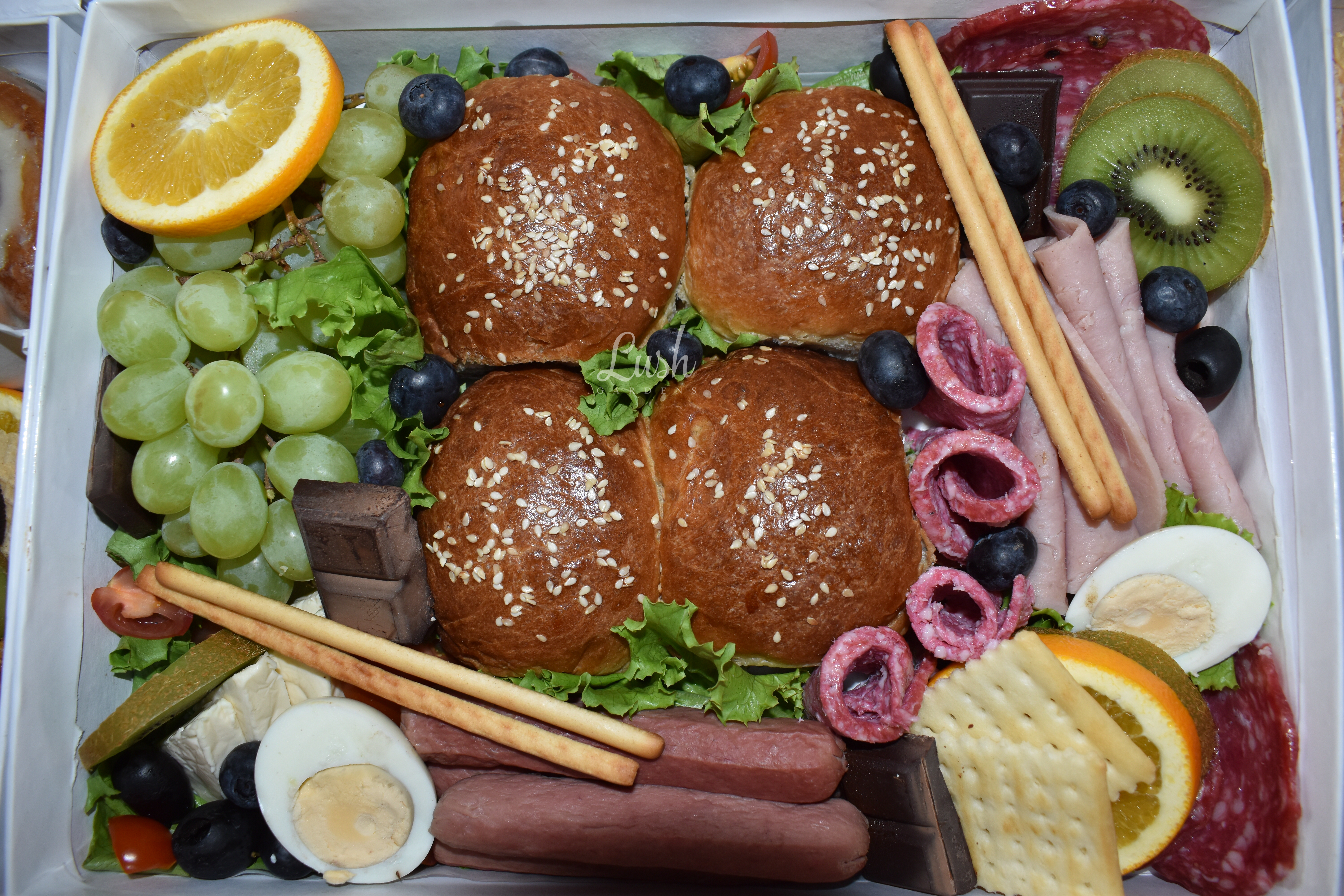 Arranged Food and Objects