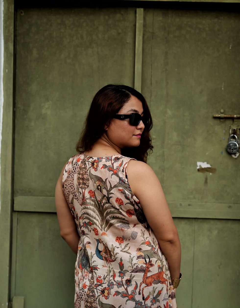 Thumbnail: SOLÈ - TAN FOREST PRINT DRESS