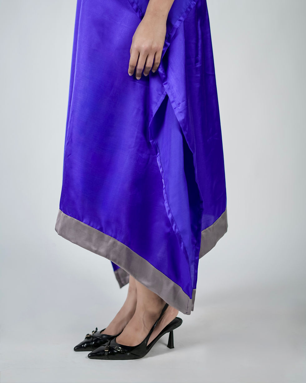 Thumbnail: ELECTRIC BLUE GREY KAFTAN