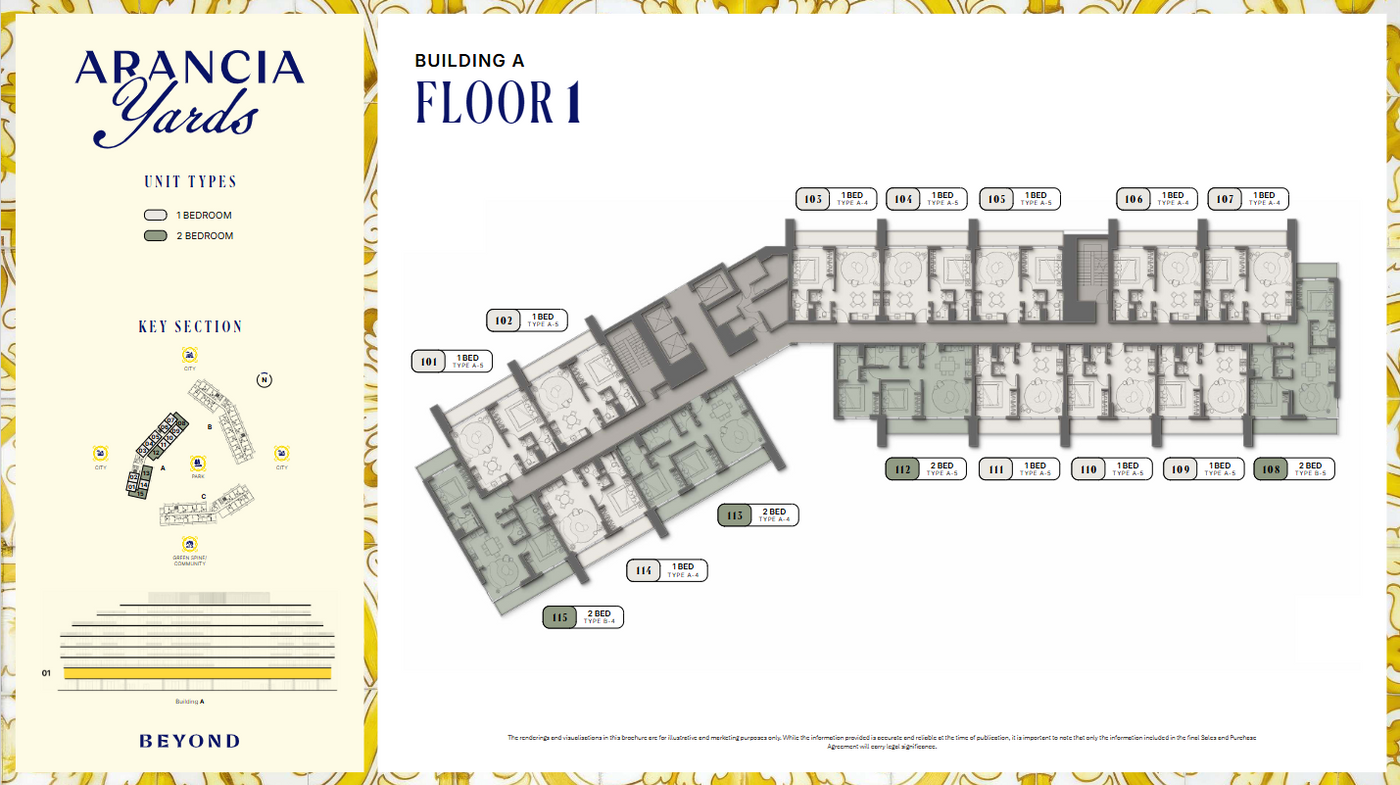 Arancia Yards floor plan 1