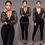 Thumbnail: Walson New Black Sequin Women Long Sleeve v Neck Jumpsuit 9652