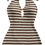 Thumbnail: GORGLITTER Women's Crochet Halter Knit Bubble Backless Dresses Summer Vacation 