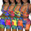 Thumbnail: Printed Crop Top Sexy 2 Piece Set Women Bandana Set  Two Piece Short Set
