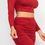 Thumbnail: Ruched Side Crop Top & Drawstring Skirt Set