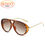 Thumbnail: Oversized Oval Punk Pilot Sunglasses Women Big 2025 Luxury Brand Vintage Metal F