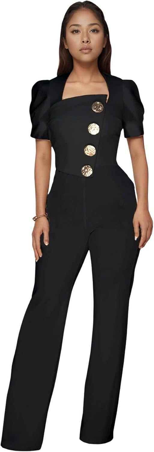 Thumbnail: PORRCEY Women Sexy Elegant Velvet Party Club Night Bodycon Casual Jumpsuits Clu