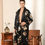 Thumbnail: Luxury Silk Pants Pajama Set Two-piece Imitate Robe Sets For Men