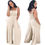 Thumbnail: W8210 Hot Style Women's Fashion Casual Solid Color Loose Condole Belt Jumpsuit