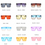 Thumbnail: Women Sunglasses Mens Ladies Square Sun Glasses With Rivet