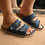 Thumbnail: Flip Flops Bow Sandals Slides Rhinestone Denim Sandal Shoes Slipper for Ladies