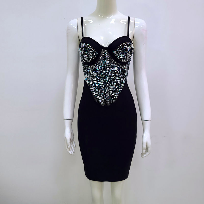 Thumbnail: Diamond Dress Auto ShowCelebrity Debutante Dress Bodycon Mini Clothing