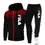 Thumbnail: Men's casual jogging fitness fashion sportswear set for autumn and winter: Two-p
