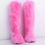 Thumbnail: Fur Fluffy Furry Long Shoes Warm Snow Thigh High White Fur Women Fashion Boots