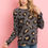 Thumbnail: Mirr Hair Leopard Print Long Sleeved Top