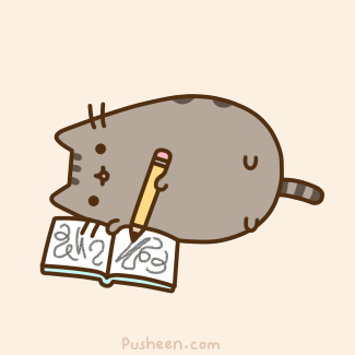 Gato escribiendo