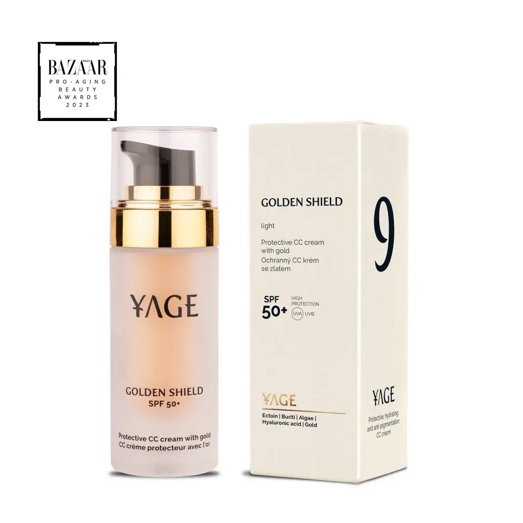 YAGE | GOLDEN SHIELD - Ochranný CC krém se zlatem a SPF 50+ - ocenění BAZAAR