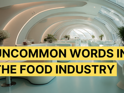 Uncommon words in the food industry