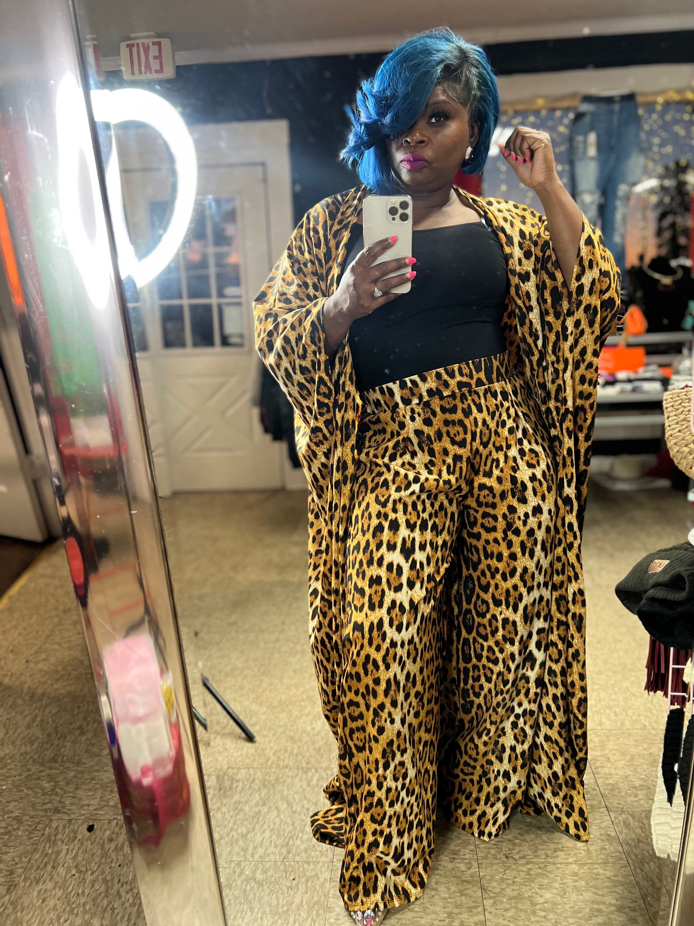 Catherine  in Leopard  2pc set 