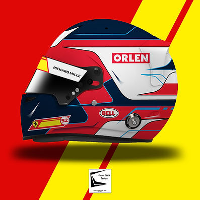 Robert Kubica FERRARI WEC Helmet Design - Concept
