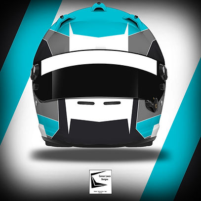 Ronnie Smith's helmet design for the 2024 racing season!