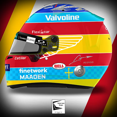 Fernando Alonso Helmet Design - Concept