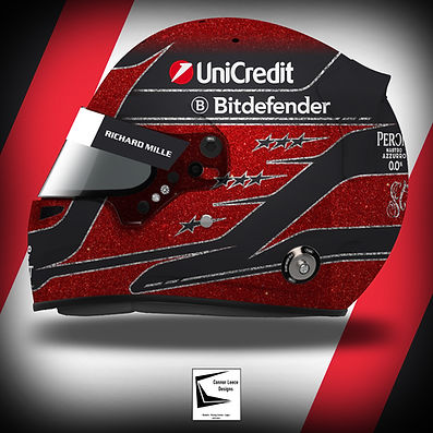 Lewis Hamilton Ferrari Helmet Design - Concept